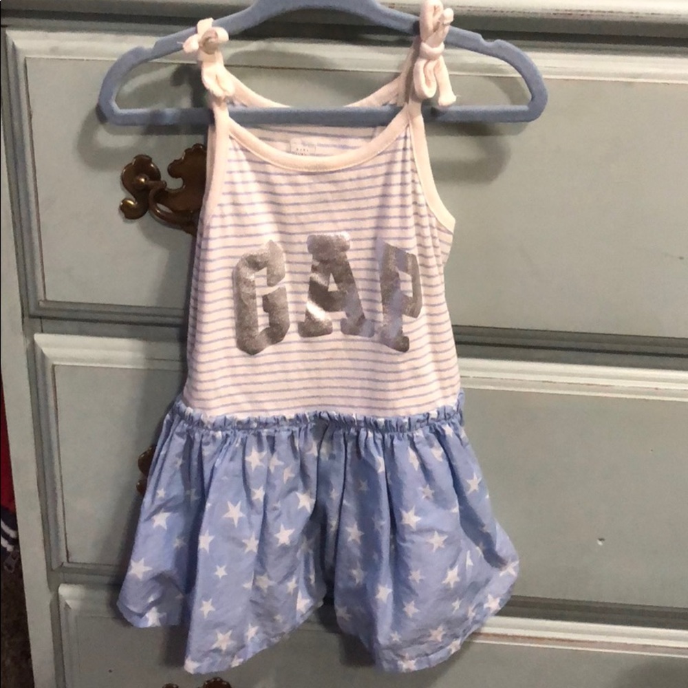 Baby gap blue Stars and Stripes dress